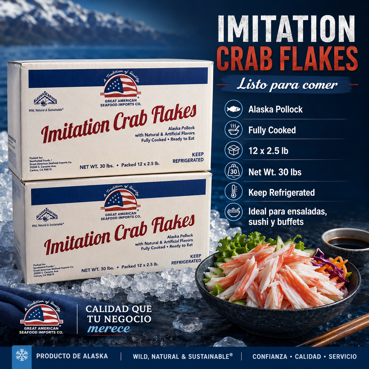 Imitation Crab Flakes